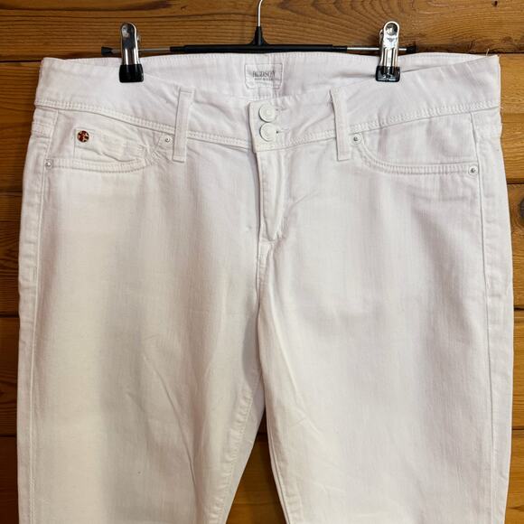 Hudson Ginny Crop Straight Cuff White Size 32 - Picture 3 of 8